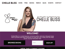 Tablet Screenshot of chellebliss.com